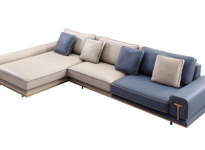 Corner sofa L-shape Corner suite Large sofa Upholstered sofa Fabric sofa new Living room